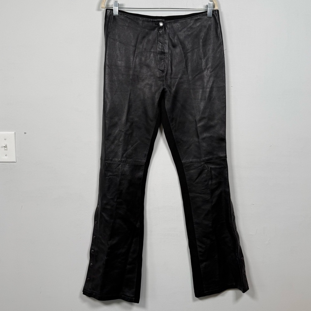 Absolu Confort Paris Women's Vegan Leather Pants, French Size 5T (US 12)